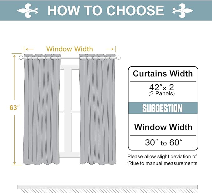 ChrisDowa 100% Blackout Curtains for Bedroom with Black Liner, 2 Thick Layers Total Blackout Thermal Insulated Grommet Window Curtains 2 Panels Set (Burgundy, 42 x 63 Inch)