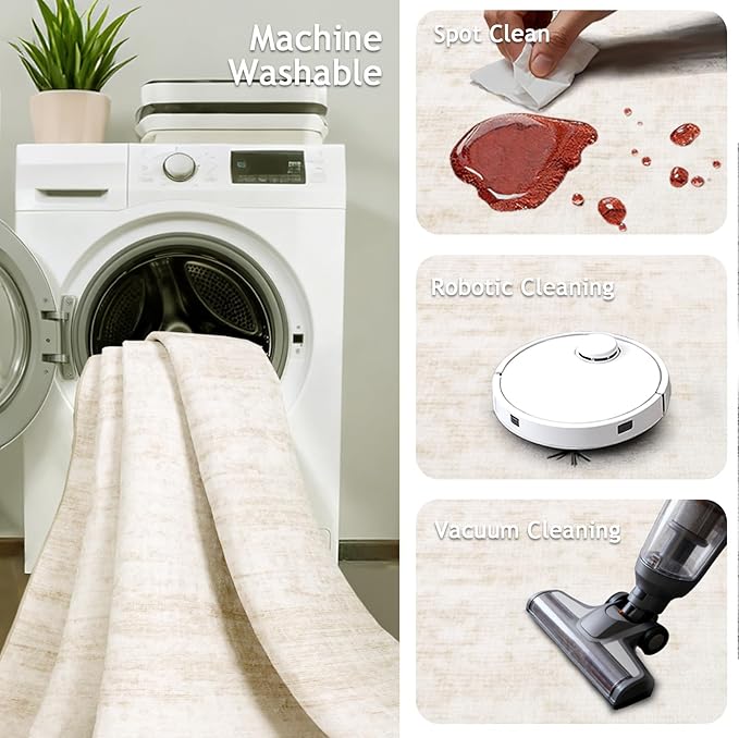 Kitchen Runner Rug 2.5x8 Runners for Hallways，Abstract Washable Runner Rugs Non-Slip Backing Rug Runner, Stain Resistant 8ft Runner Rug,Soft Floor Carpet Rugs for Bedroom，Laundry Room