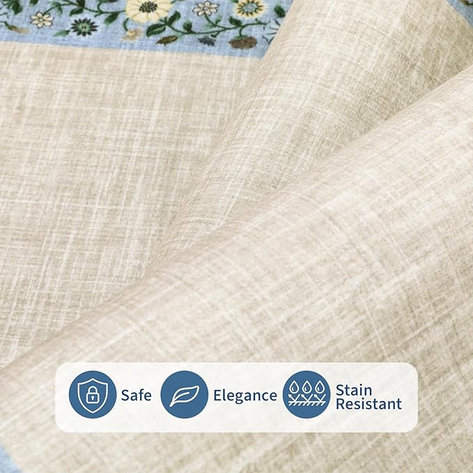GarveeHome 10x13 Machine Washable Rugs for Living Room Large Area Rug Modern Floral Indoor Accent Carpet Low Pile Carpet Soft Throw Aesthetic Floor Cover for Bedroom Laundry Dining Room, Beige