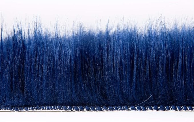 Ashler Faux Fur Rug - Fluffy Shaggy Area Rug, Ultra Soft 3 x 3 Feet Round, Navy Blue Fuzzy Machine Washable Shag, Nursery Decor Throw for Bedroom, Kids Room, Living Room