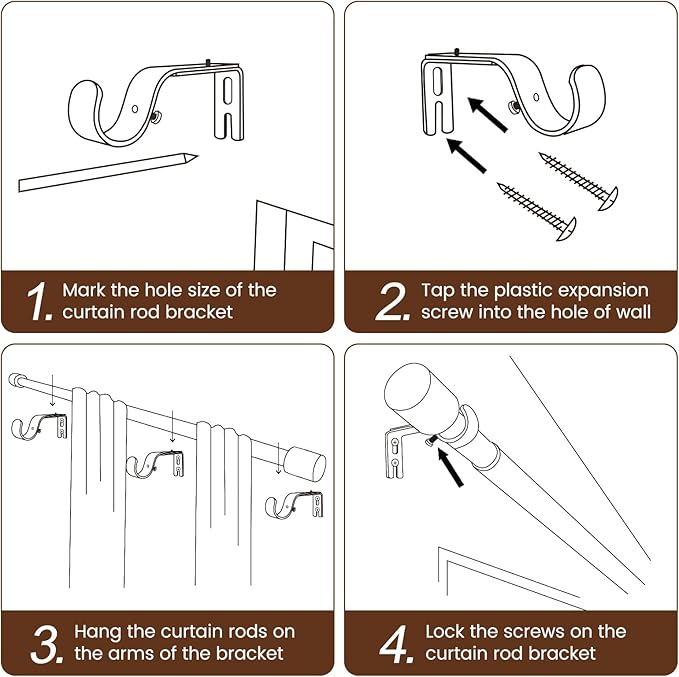 1” Diameter Curtain Rods Itself is 30 to 144 inch 1 Pack Fit 30-142 inch, 66 to 120 inch Window with Heavy Duty Adjustable Rod Matte White Splicing Metal Extra Long Curtain Rod for Windows