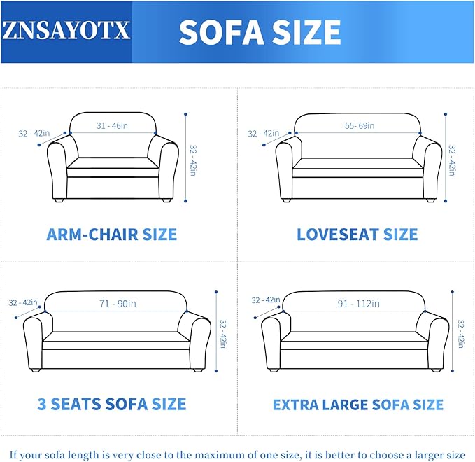 ZNSAYOTX 1 Piece Jacquard Couch Covers for 2 Cushion Couch High Stretch Loveseat Slipcover for Pets Dogs Anti Slip Love Seat Sofa Slipcover Furniture Protector (Medium, Ivory)