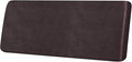 Leather Look Couch Cushion Covers Sofa Seat Slipcovers Sets Couches Furniture Protector for Sectional Armchair Loveseat Pets Kids Stretch Spandex Fabric (1 Cushion XL Sofa, Chocolate)
