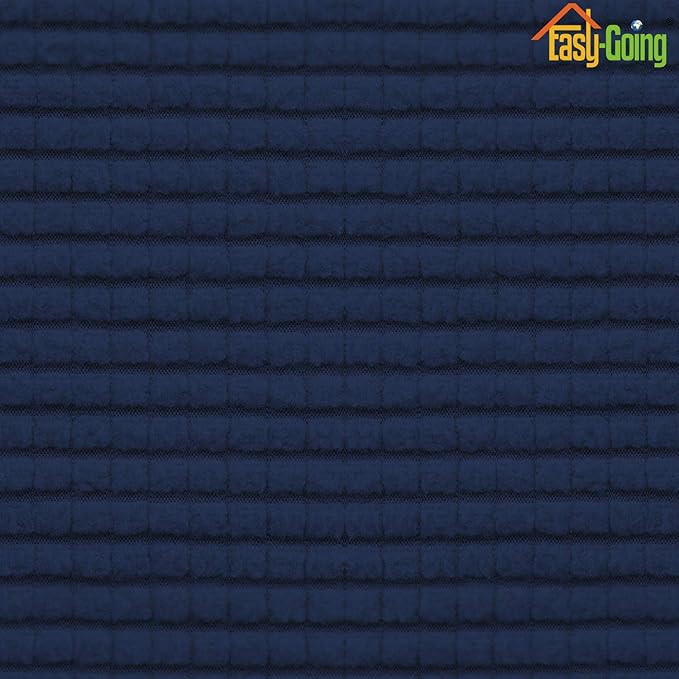 Easy-Going Stretch Loveseat Cushion Cover Sofa Cushion Furniture Protector Sofa Seat Sofa Slipcover Sofa Cover Soft Flexibility with Elastic Bottom(Loveseat Cushion, Navy)
