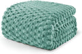 Exclusivo Mezcla Fleece King Blanket for Bed, Extra Large Fuzzy Celadon Bed Blankets, Soft Cozy Plush Sofa Throws for All Seasons, 90x104 Inches