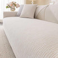 Soft Waterproof Chenille Cover Washable, Non Slip Sectional Sofa Covers for 3 Cushion Couch Sofa L Sharped Sofa Slipcover for Pets, Furniture Protector (1 PCS 36"x70" White)