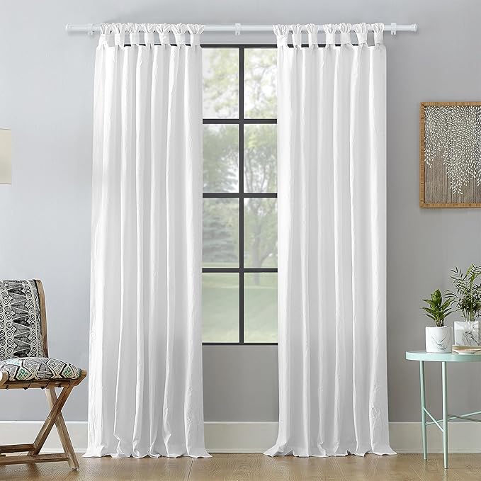 Curtain Rods 2 Pack 5/8 inch Black Curtain Rods for Windows 30 to 116 Inch with Brackets Easy to Install for Bedroom Living room Kitchen