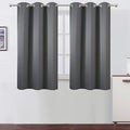 LEMOMO Grey Thermal Blackout Curtains/38 x 54 Inch/Set of 2 Panels Room Darkening Curtains for Bedroom