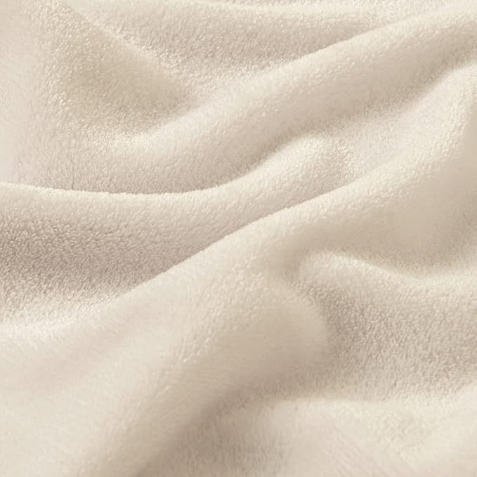 BEDELITE Fleece Blanket King Size Blankets for Bed, Luxury Plush Cozy Fuzzy Blanket 108x90 inches, Super Soft Warm Lightweight Throw Blanket All Seasons Suitable, Beige