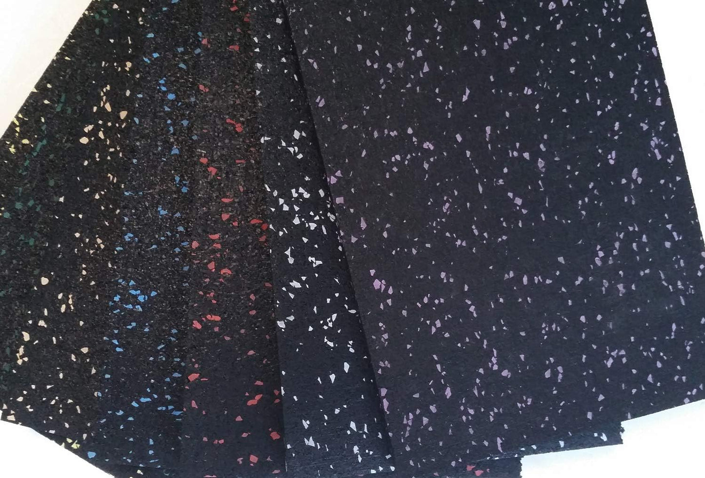 American Floor Mats 1/4in (7mm) Thick 10% Grey 4' x 4' Heavy Duty Rubber Rolls, Protective Exercise Mats, Home Gym Rubber Flooring