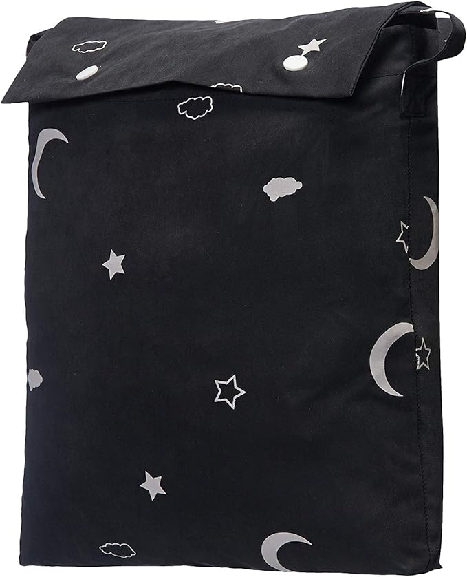 Amazon Basics Portable Blackout Curtain Shade with Suction Cups, 50" W x 78" L, 1-Pack, Moon and Stars