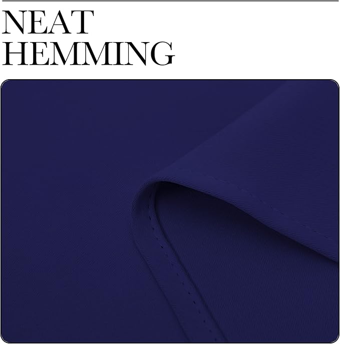 NICETOWN Navy Blue Blackout Curtains 120 inches Length for Living Room, 2 Panels, 55" Wide, Thermal Insulated Long Drapes for Large Window
