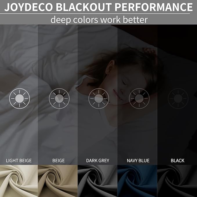 Joydeco Blackout Curtains 95 Inch Length 2 Panels Set, Thermal Insulated Long Curtains& Drapes 2 Burg, Room Darkening Grommet Drapes for Bedroom Living Room Window (Sage Green, W52 x L95 Inch)