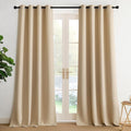 NICETOWN Room Darkening Draperies Curtains Panels, 2 Panels Biscotti Beige W52 x L96