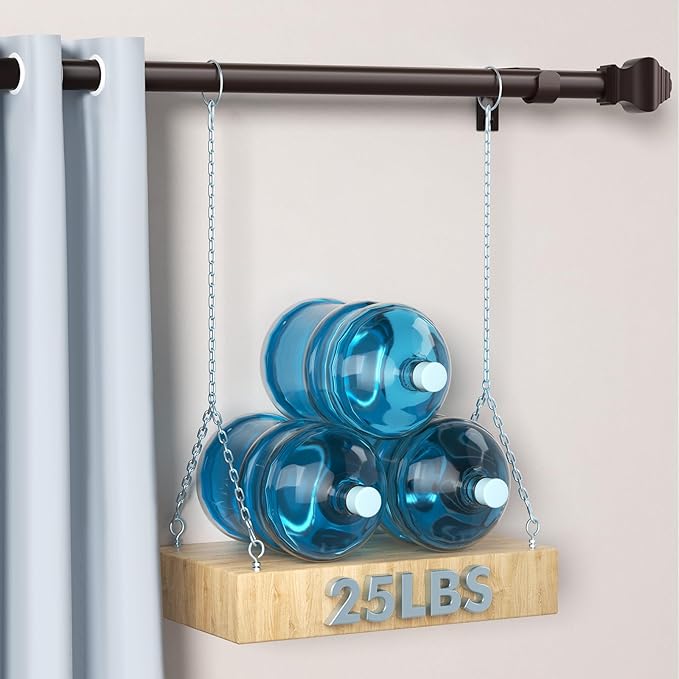 Curtain Rods for Windows 36-48 inch, 5/8 inch Bronze Curtain Rod with Classic Finials Adjustable by Splicing for Bedroom Kitchen Study Living Room