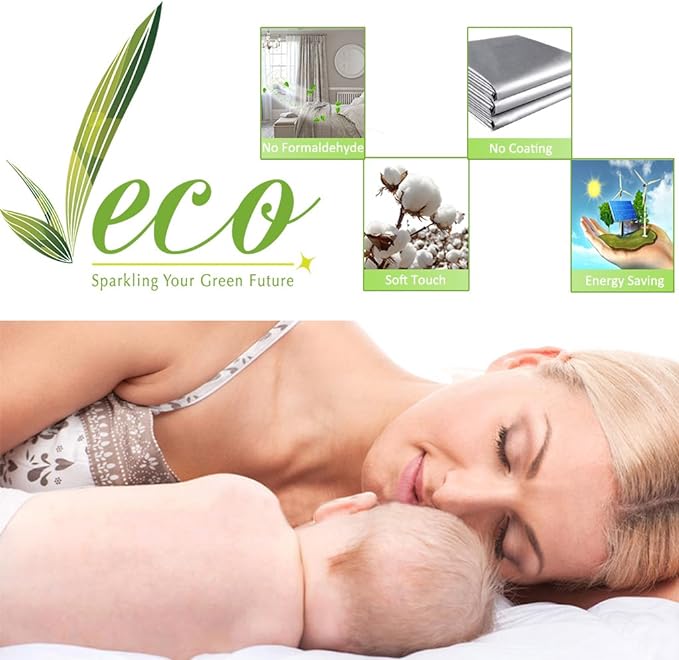 NICETOWN 100% Blackout Blinds, Set of 2, 46 inches x 96 inches, Laundry Room Decor Window Treatment Curtains for Large Patio Sliding Door, Thermal Insulated Paler Yellow Curtains for Bedroom