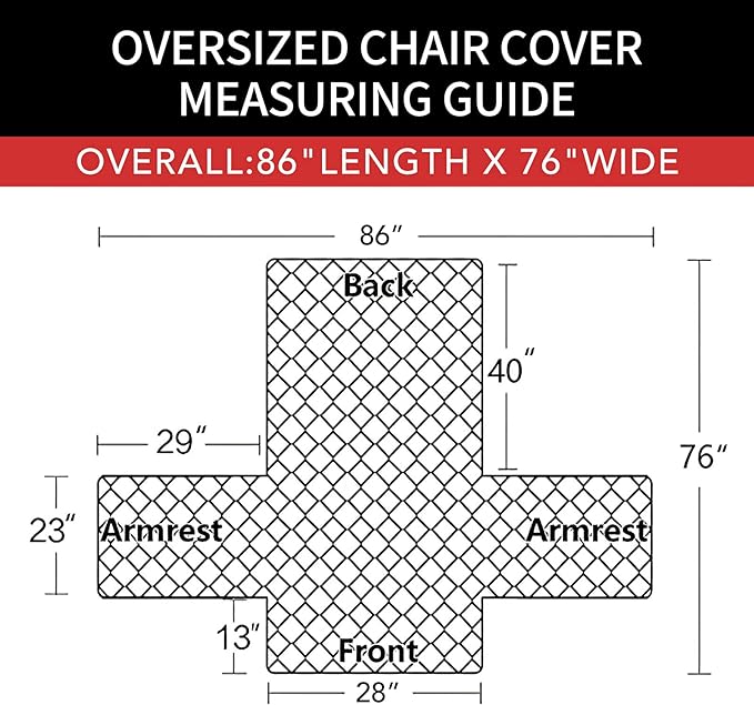 Easy-Going Oversized Chair Sofa Slipcover Reversible Sofa Cover Water Resistant Couch Cover Furniture Protector Cover with Elastic Straps for Pets Dog (Oversized Chair, Camel/Ivory)