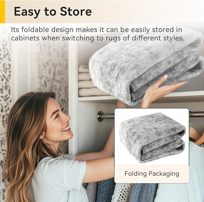 Washable Area Rugs 2'x3' Non-Slip Modern Abstract Soft for Living Room Entryway Bedroom Nursery, Print Pattern, Gray White Grey