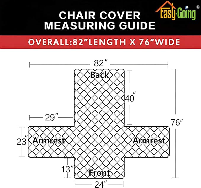 Easy-Going Chair Sofa Slipcover Reversible Sofa Cover Water Resistant Couch Cover Furniture Protector Cover with Elastic Straps for Pets Kids Children Dog Cat (Chair, Chocolate/Ivory)