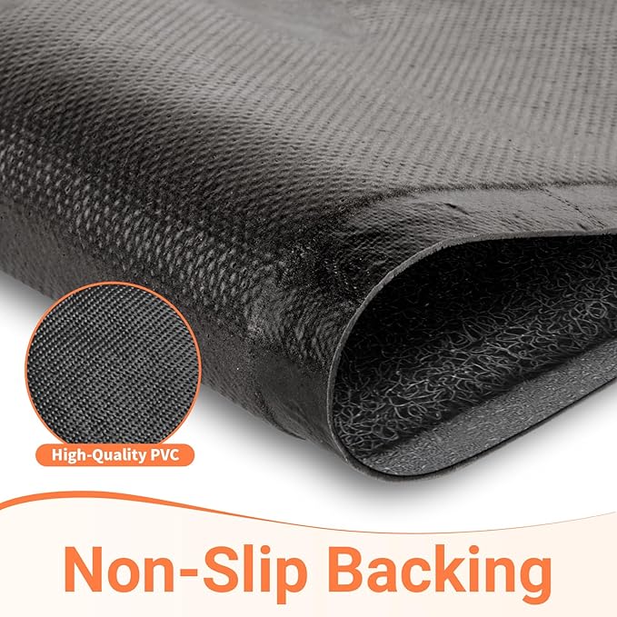 StepLively Door Mat Home Welcome Mats Outdoor and Indoor, Heavy-Duty Low-Profile Non-Slip Front Welcome Mat for Home Entrance, Outside Entry, Yard, Floor, (30''x17.5'', Grey)