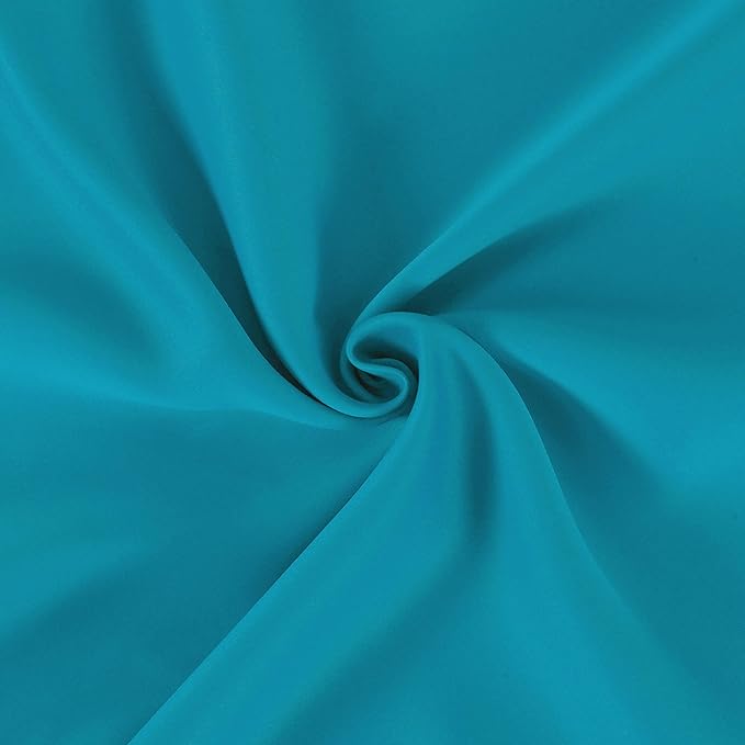 LEMOMO Teal Blackout Curtains/42 x 84 Inch/Set of 2 Panels Thermal Room Darkening Living Room Curtains