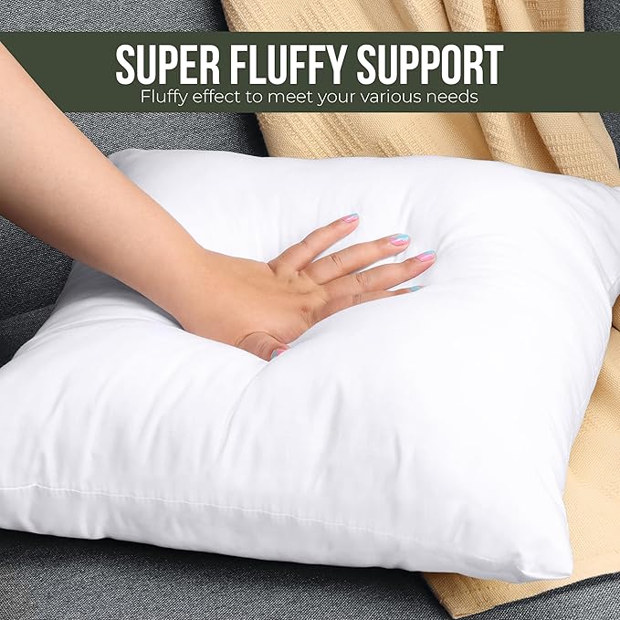 Utopia Bedding Throw Pillows (Set of 1, White) – 28 x 28 Inches Down Alternative Pillows for Bed, Sofa, and Couch - Fluffy Decorative Stuffer Pillow for Indoors & Outdoors