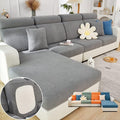 Soothing Home Sofa Covers, Sofa Hero Covers, Wear-Resistant Universal Couch Covers Washable Stretch Sectional Couch Cushion Covers (Grey,Pillow Cover)