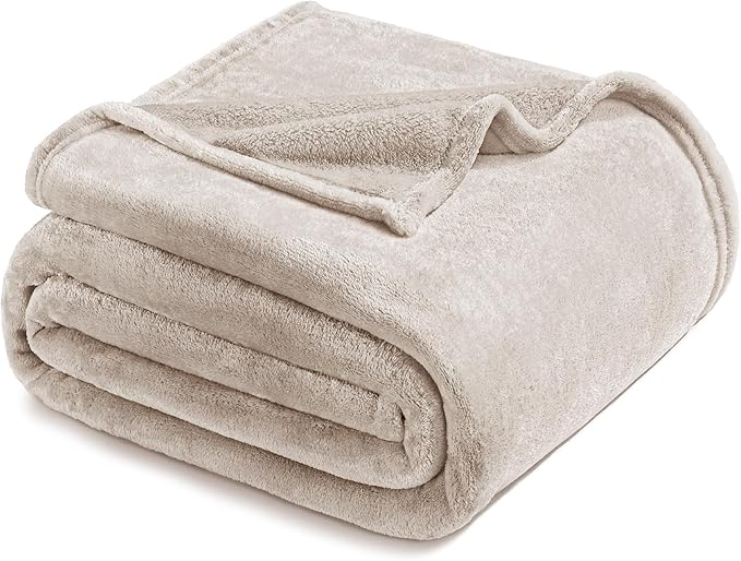 Exclusivo Mezcla Fleece Throw XL Blanket for Couch, Sofa, Super Soft and Warm Camel Blankets, All Season, Cozy, Plush, Lightweight, 50x70 Inches