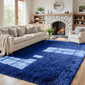 5x7 Area Rugs for Living Room Rug: Soft Fluffy Shag Blue Rugs for Bedroom, Non-Slip Large Fuzzy Plush Rug Indoor Floor Carpet for Nursery Kids Boys Girls Room, Dorms, Playroom, Modern Home Decor