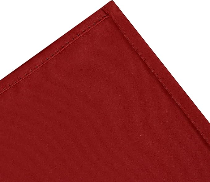 LEMOMO Red Bedroom Blackout Curtains/38 x 63 Inch Long/Set of 2 Curtain Panels/Thermal Insulated Room Darkening Curtains for Bedroom