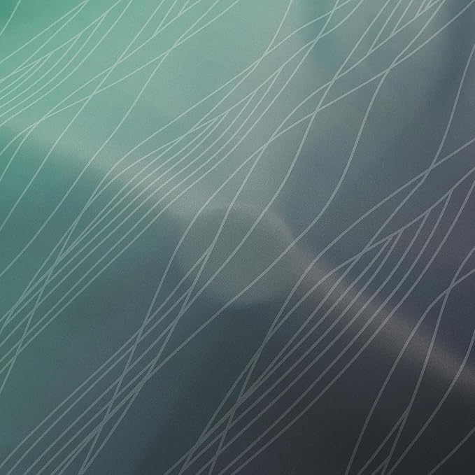Estelar Textiler Black and Green Ombre Blackout Curtains & Drapes for Living Room, Thermal Insulated Grommet Energy Saving Window Gradient Curtains for Bedroom, 52Wx108L, 2 Panels