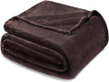 Exclusivo Mezcla Fleece Blanket Twin Size for Bed, Super Soft and Warm, All Season, Cozy, Plush, Lightweight, 90x66 Inches, Coffee