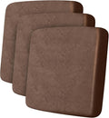 Leather Look Couch Cushion Covers Sofa Seat Slipcovers Sets Couches Furniture Protector for Sectional Armchair Loveseat Pets Kids Stretch Spandex Fabric (3 Cushion Sofa, Brown)