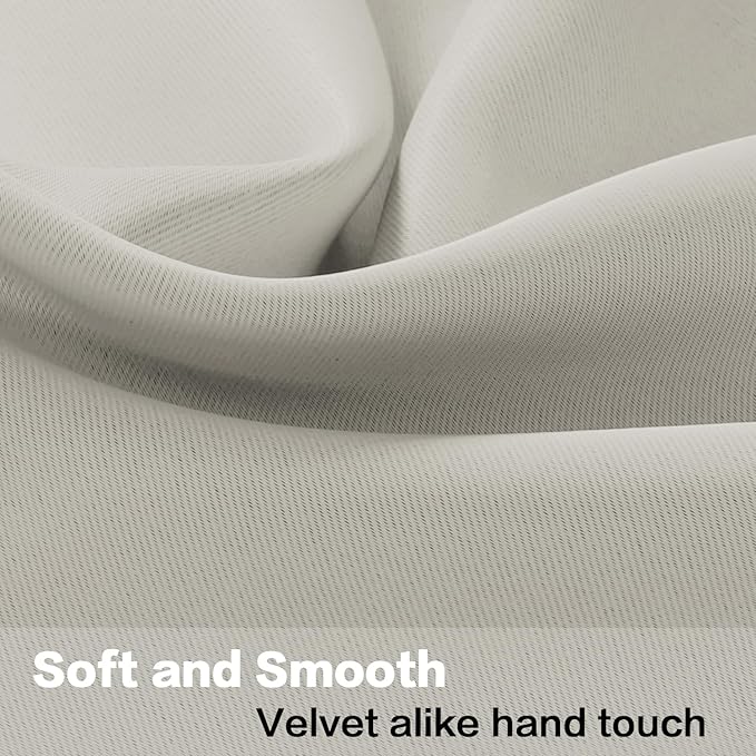 H.VERSAILTEX 2 Panels Blackout Valances for Small Windows Thermal Insulated Short Curtains Privacy Decorative Rod Pocket Shade for Kitchen/Living Room/Cafe/Bathroom/Laundry,52" W x 18" L,Pale Oak