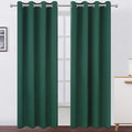 LEMOMO Dark Green Thermal Blackout Curtains/52 x 108 Inch/Set of 2 Panels Room Darkening Curtains for Bedroom