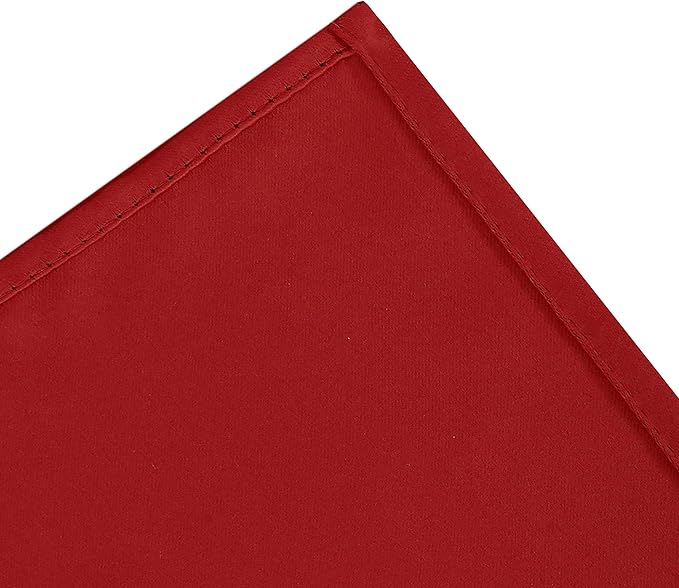 LEMOMO Blackout Curtains 52 x 95 inch/Bright Red Curtains Set of 2 Panels/Thermal Insulated Room Darkening Bedroom Curtains