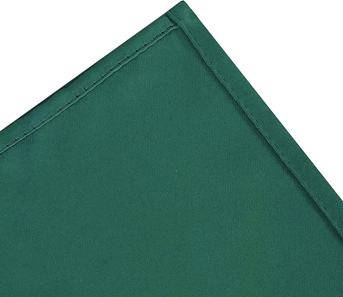 LEMOMO Green Blackout Curtains 34 x 54 Inch Length/Set of 2 Curtain Panels/Thermal Insulated Room Darkening Blackout Curtains for Bedroom