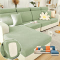 Soothing Home Sofa Covers, Sofa Hero Covers, Wear-Resistant Universal Couch Covers Washable Stretch Sectional Couch Cushion Covers (Light Green,Pillow Cover)