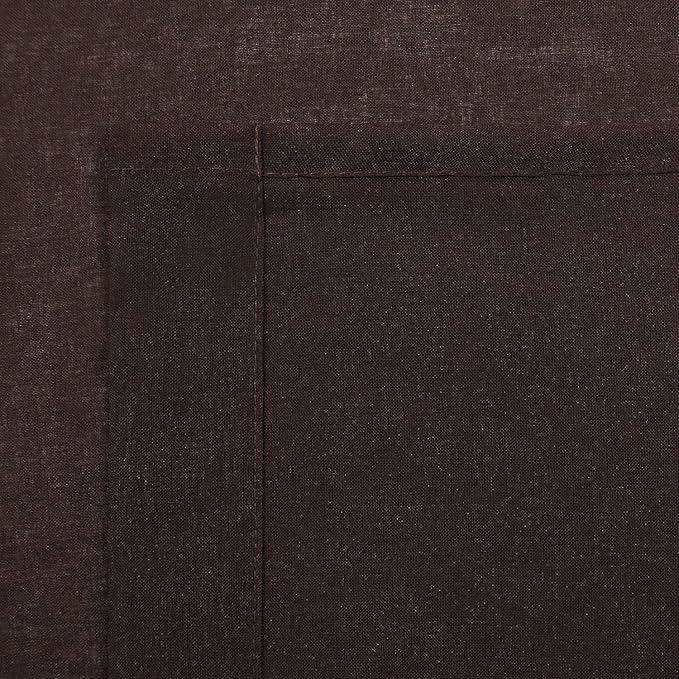 DWCN Brown Sheer Curtains Semi Transparent Voile Rod Pocket Curtains for Bedroom and Living Room, 42 x 54 inches Long, Set of 2 Panels