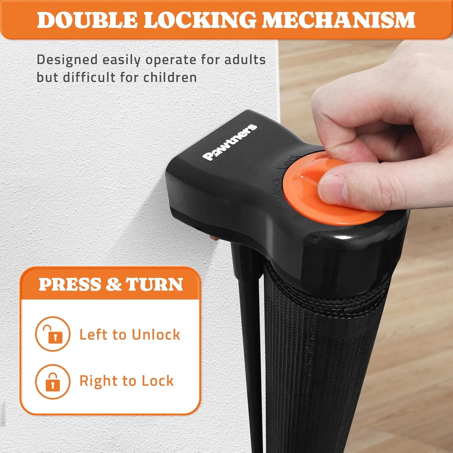 Upgrade Retractable Baby Gates, 35" Tall Extends up to 60" Wide, Mesh Dog Gate Indoor for Stairs, Outdoor Reinforced Pet Gate with Support Rods for Doorways Hallways Kitchen Bedroom, Black