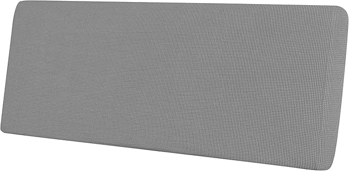 Easy-Going Stretch Cushion CoverSofa Cushion Furniture Protector Sofa Seat Sofa slipcover Sofa Cover Soft Flexibility with Elastic Bottom(Large,Light Gray)