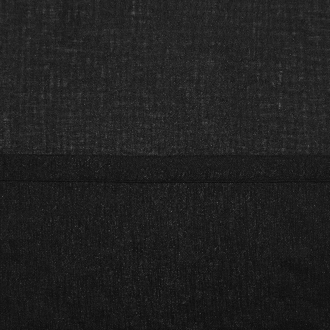DWCN Black Sheer Curtains Semi Transparent Voile Rod Pocket Curtains for Bedroom and Living Room, 42 x 63 inches Long, Set of 2 Panels