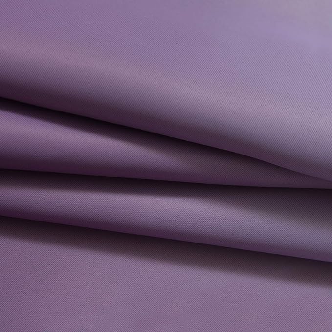 Yakamok Room Darkening Ombre Curtains 84 Inch Length, Purple and Greyish White Thermal Insulated Gradient Color Curtains,Light Blocking Grommet Window Drapes for Bedroom,62 Inch Width,2 Panels