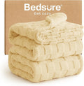 Bedsure GentleSoft King Size Blanket for Bed - Super Soft Cozy Blankets for Kids Girls, Large Fuzzy Fleece Throw for Bedroom Decor, Light Yellow, 108x90 Inches