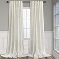 Pitalk Cream Linen Curtains for Bedroom 98 Inch Length 2 Panels Back Tab Pocket Pleated Neutral Farmhouse Modern Living Room Curtains and Drapes Semi Sheer Lightweight Window Treatments 52x98 in Long