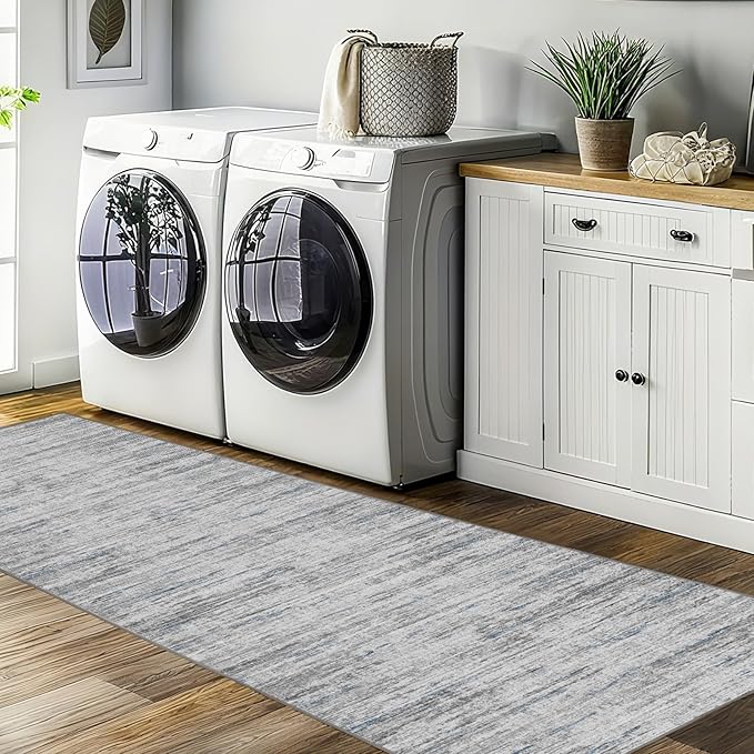 Washable Runners for Hallway 2x6 Runner Rug,Ultra-Thin Kitchen Runner Rugs,Non-Slip Backing Entryway Rug Runner,Abstract Carpet for Hallways,Bedroom,Dining,Laundry Room