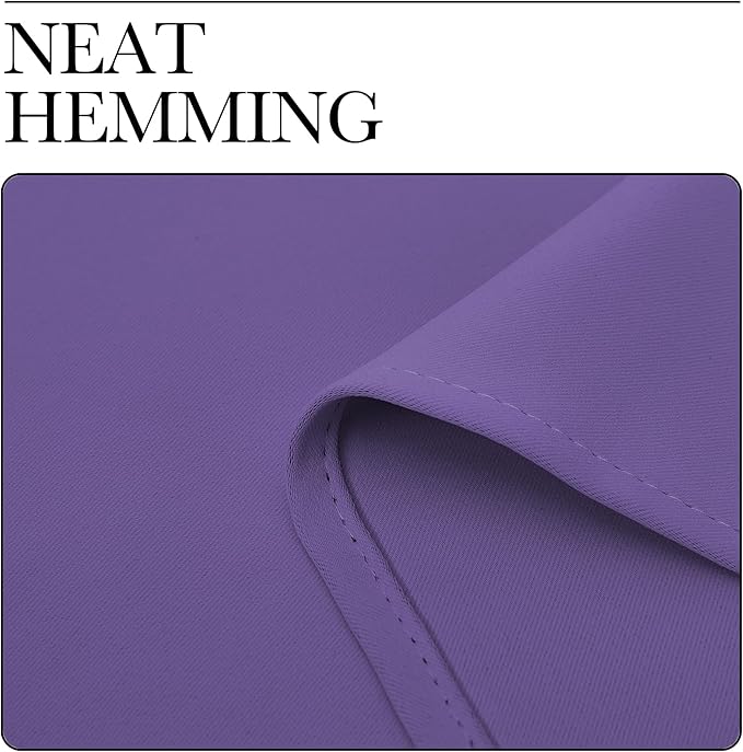 NICETOWN RV Blackout Curtains for Camper Windows, Lilac Purple, 34" x 36", Set of 2, Kitchen Curtains, Short Blackout Drapes, Thermal Insulated Rod Pocket Window Treatment Draperies for Nursery