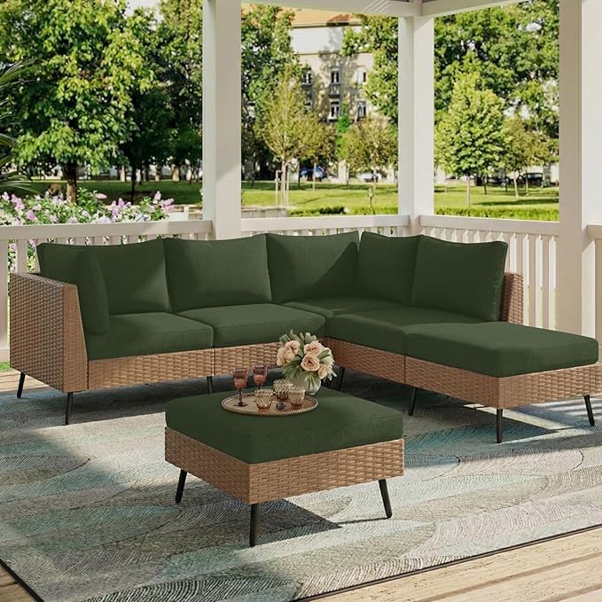 hyha Milk Silk Couch Cushion Covers, Soft Magic Sofa Covers Washable for 3 Cushion Couch, Stretch Sectional Outdoor Cushion Covers for Patio Furniture with Elastic Bottom(3 Packs, Bronze Green)