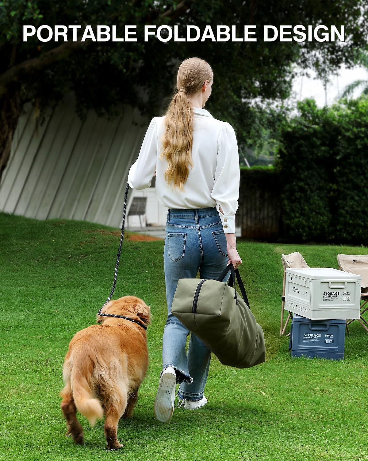 24 Inch Collapsible Travel Dog Crate for Medium Large Dogs, Portable Dog Crate 4-Door Foldable Soft Kennel with Durable Mesh Windows for Indoor & Outdoor Travel, with Storage Bag,Green