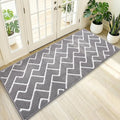OLANLY Front Door Mat, Non-Slip Rubber Backing, Dirt Resistant and Absorbent, Washable, Easy to Clean Low-Profile Indoor Doormat for Back Door, Entryway, Inside Entrance, 59x23, Grey